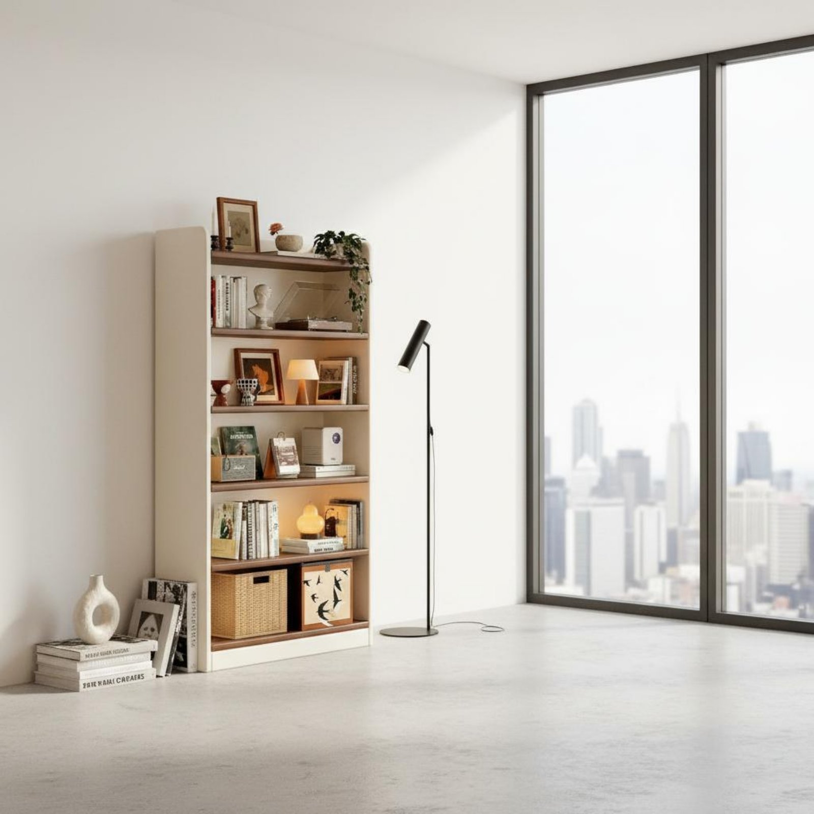 Sustainable Living Book - Organizador de Libros de Madera de