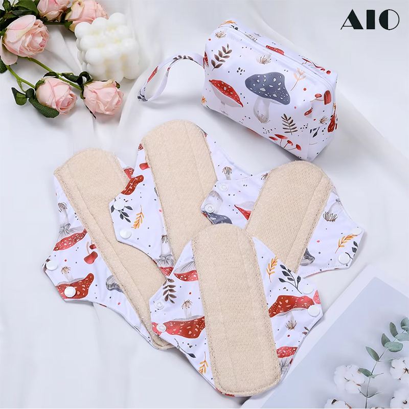 Juego de 5 Toallas Sanitarias  - Cloth Pad Reusable reseña y precio
