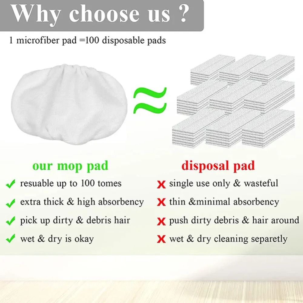 1/4 Piezas de Cabezales de Mop - Cloth Pad Reusable reseña y precio