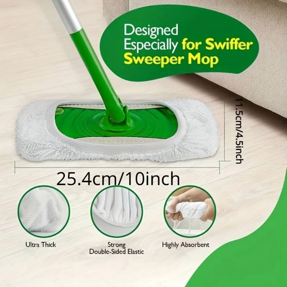 1/4 Piezas de Cabezales de Mop - Cloth Pad Reusable reseña y precio