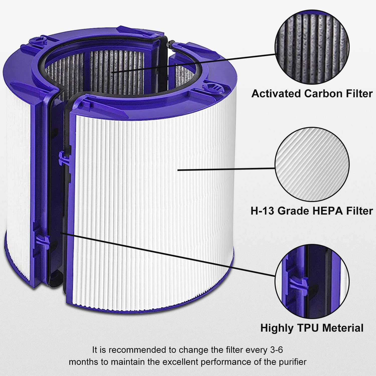 Purificador de aire HEPA y fil - Dyson Fan Tp07 reseña y precio